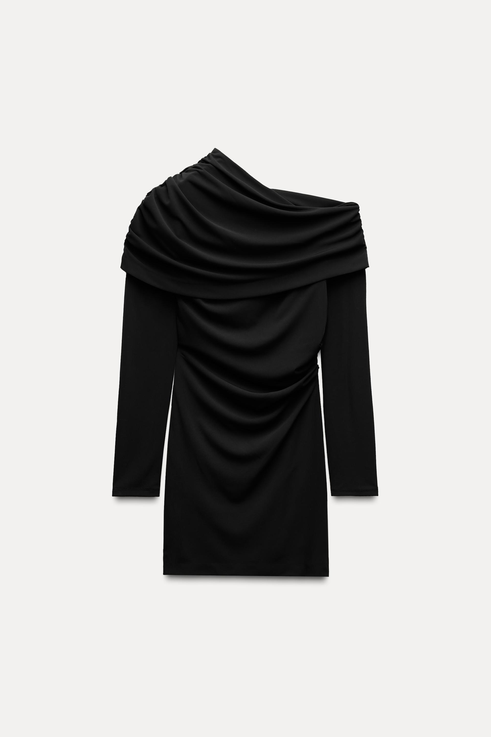 PLEATED ASYMMETRIC DRESS Product Image