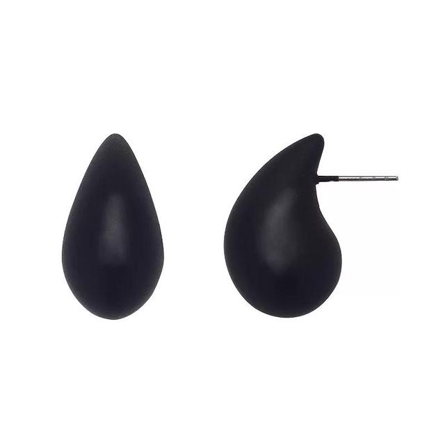 Emberly Black Teardrop Post Earrings, Womens Product Image