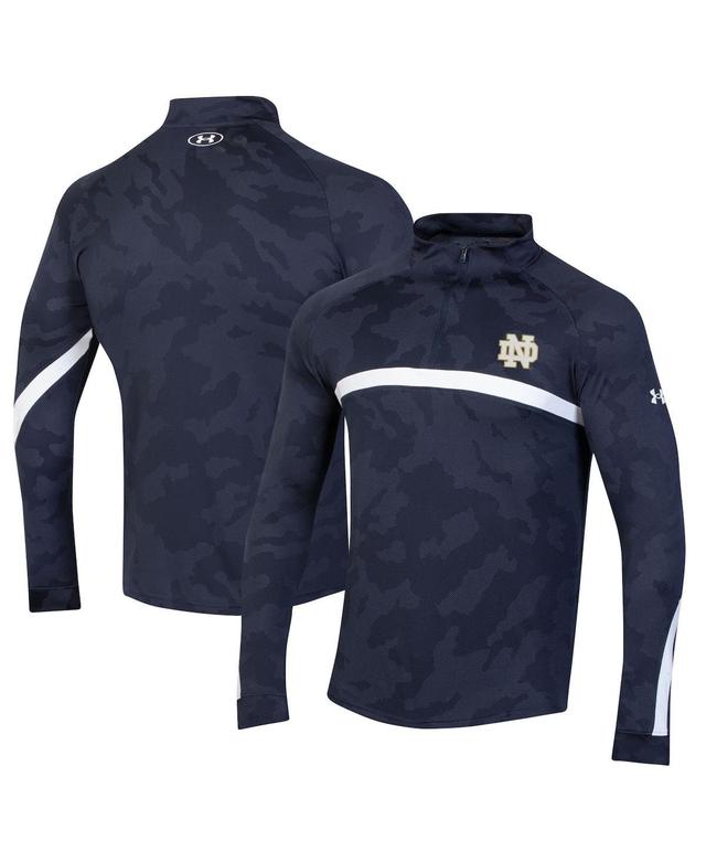 Mens Under Armour Navy Notre Dame Fighting Irish Gameday Camo Quarter-Zip Top Product Image