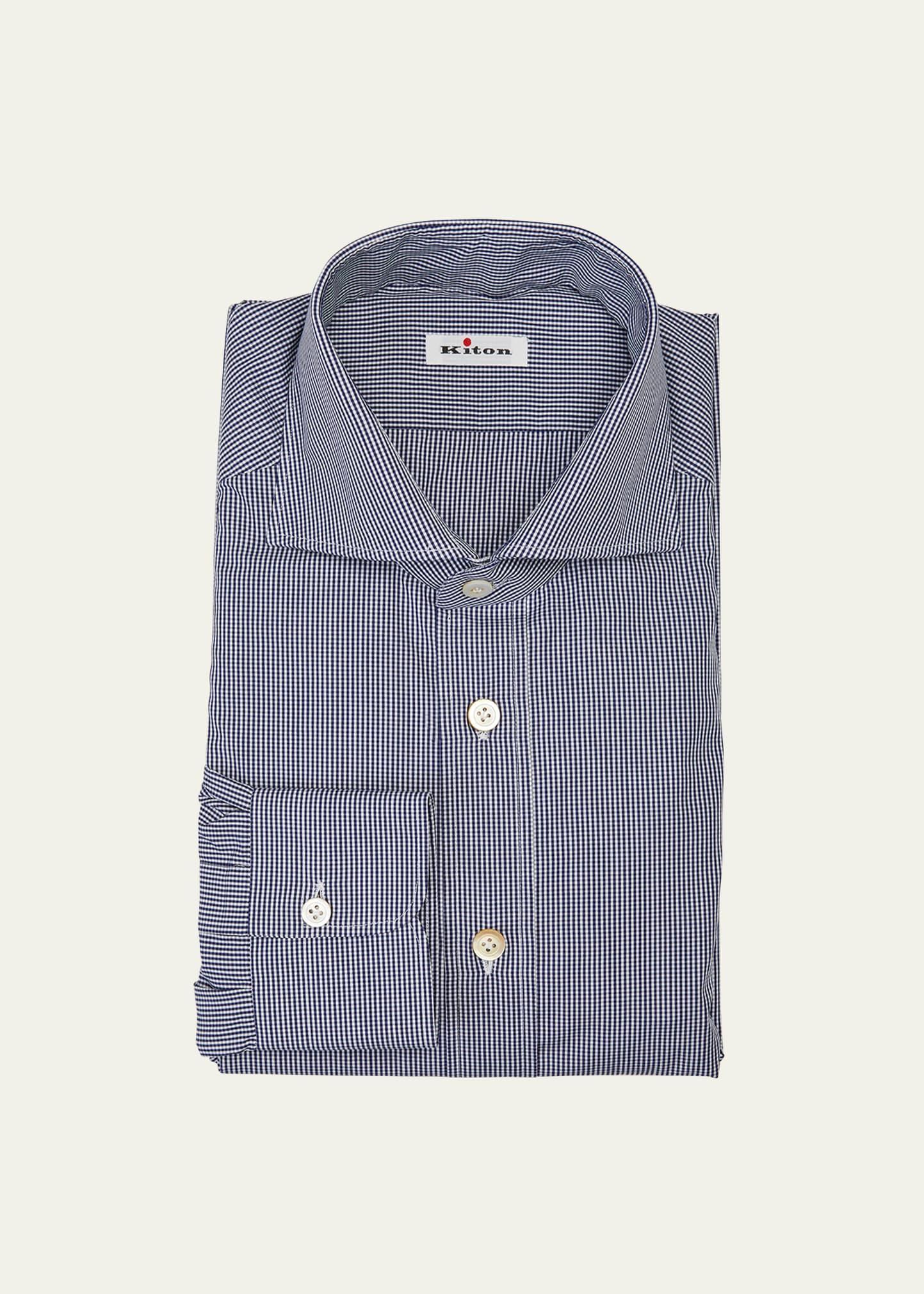 Mens Micro-Check Dress Shirt Product Image