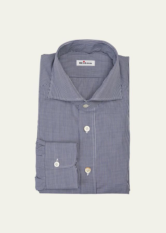 Mens Micro-Check Dress Shirt Product Image