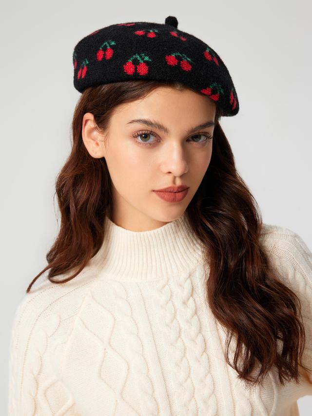 CHERRY BERET HAT Product Image