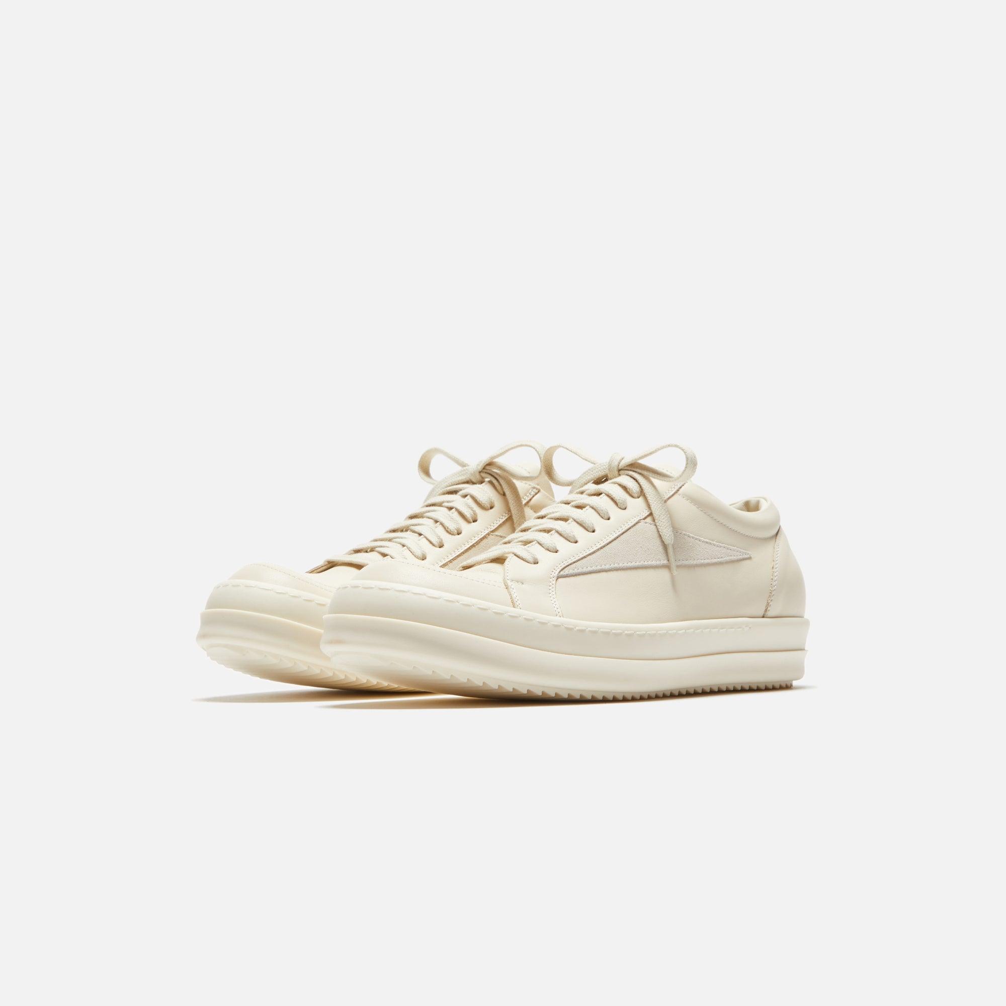 Rick Owens WMNS Vintage Sneaker - Milk / Scarpe Pelle Female Product Image