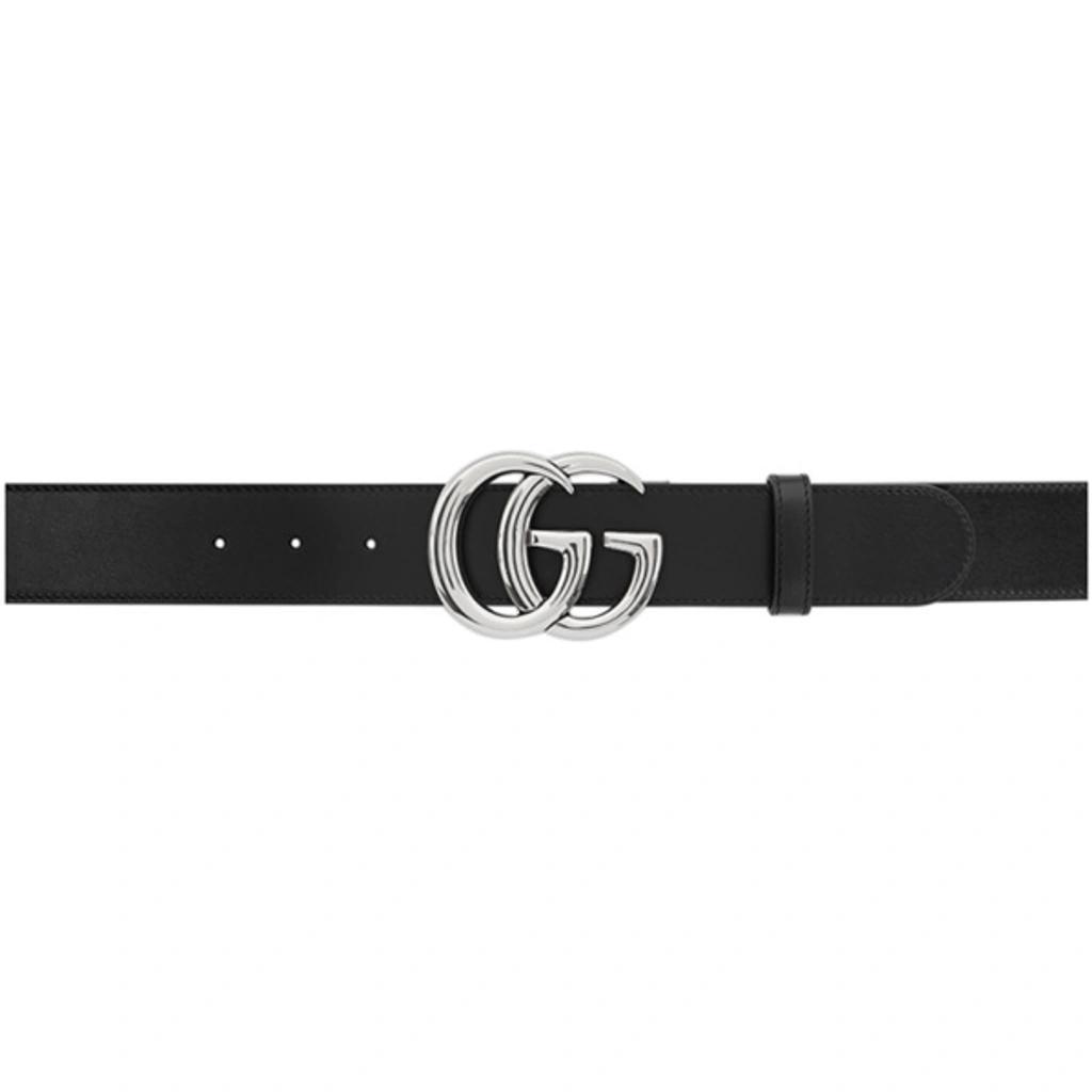 GUCCI Black Gg Marmont Leather Belt Product Image