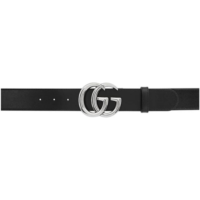 GUCCI Black Gg Marmont Leather Belt Product Image