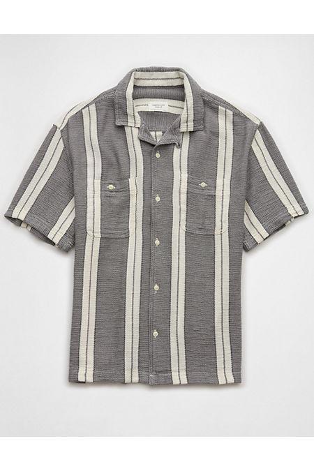 AE Striped Button-Up Poolside Shirt Men's Product Image