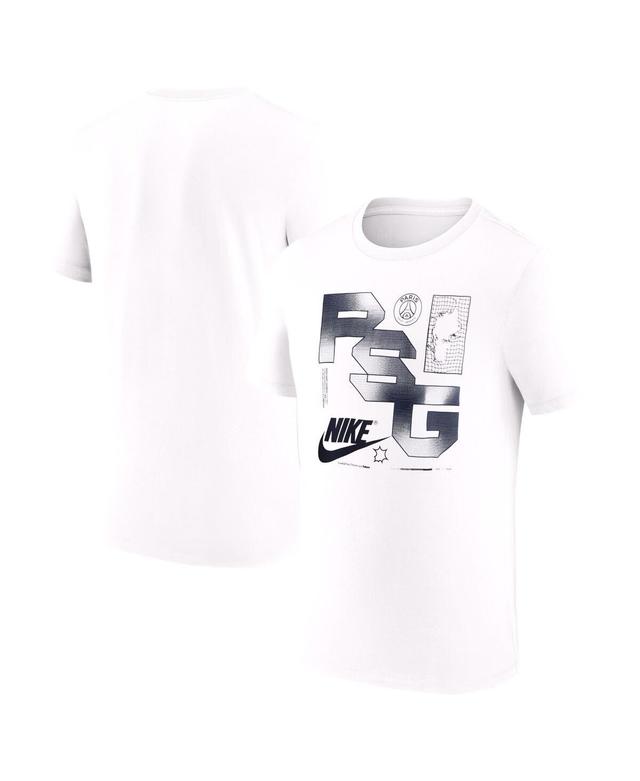 Nike Mens White Paris Saint-Germain Futura T-Shirt Product Image