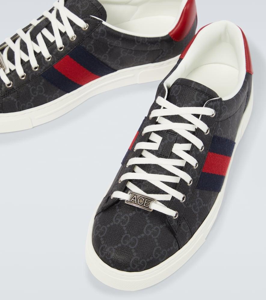 GUCCI Ace Herrensneaker Mit Web In Black Product Image