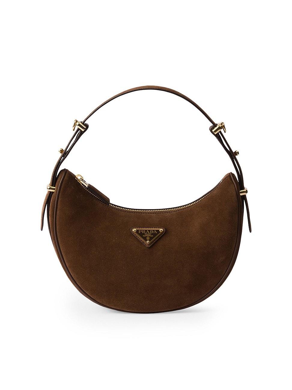 Womens Arqu Suede Shoulder Bag Product Image