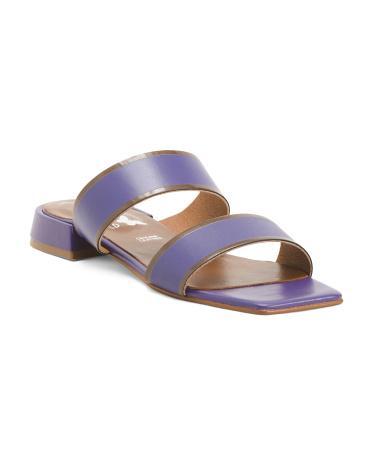 Leather Dual Band Sandals For Women Product Image