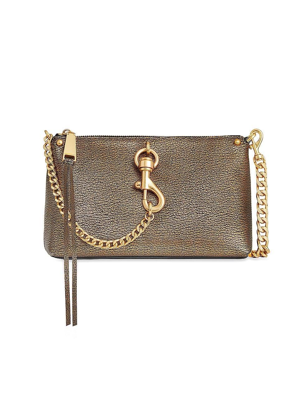 REBECCA MINKOFF Megan Metallic Crossbody Bag Product Image