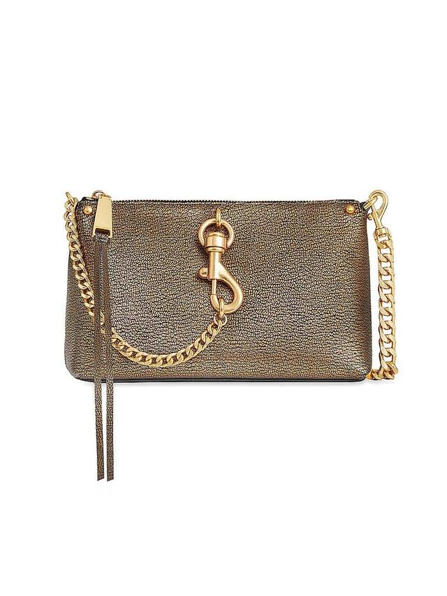 REBECCA MINKOFF Megan Metallic Crossbody Bag Product Image