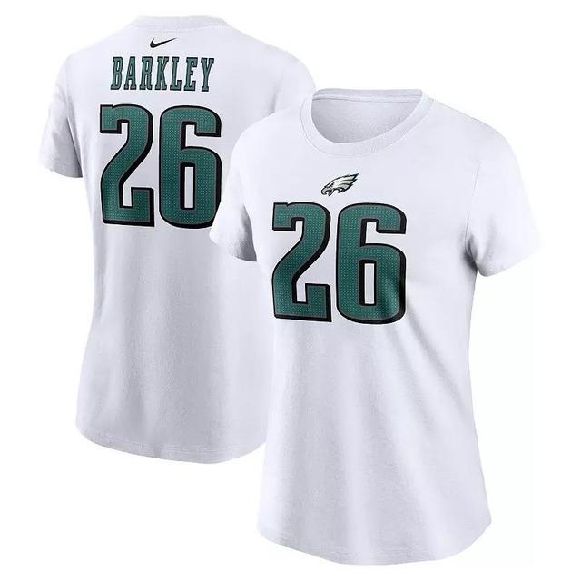 Womens Nike Saquon Barkley Philadelphia Eagles Player Name & Number T-Shirt Product Image