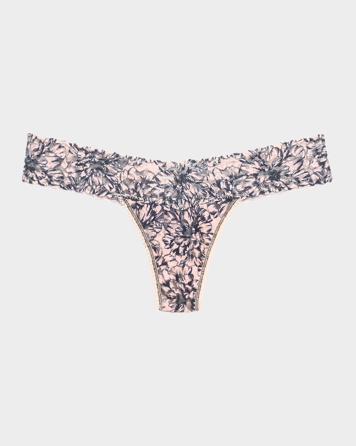 Hanky Panky Low Rise Signature Leopard Print Lace Thong Product Image