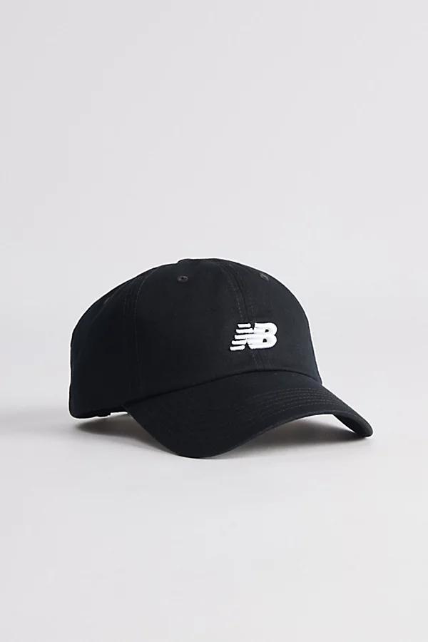 New Balance Mens New Balance 6-Panel Curved Hat - Mens White/Black Product Image