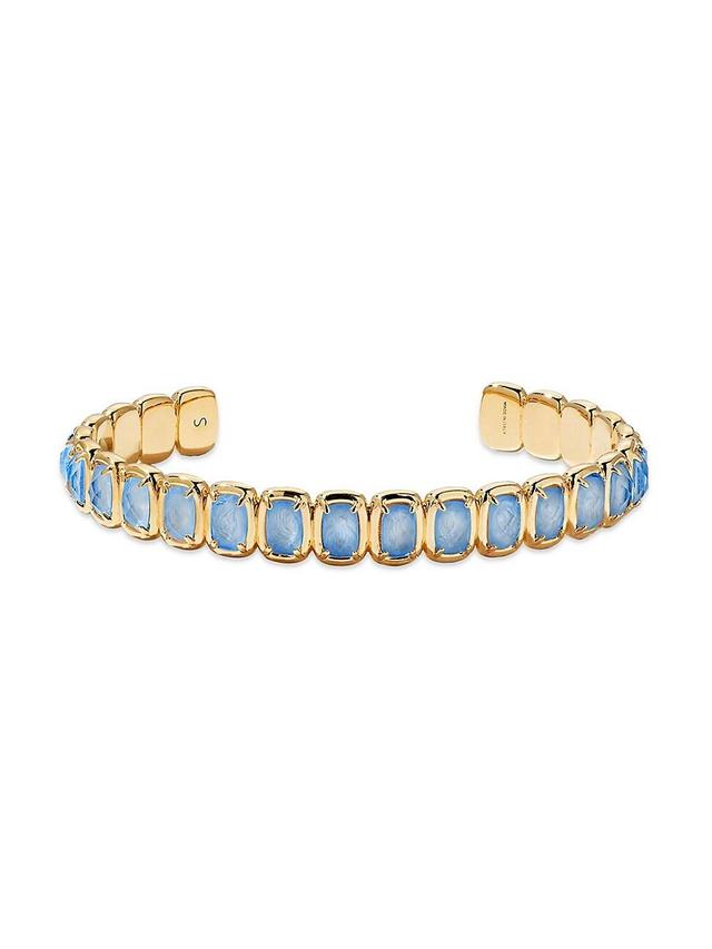 Womens Toy 18K Gold-Plated, Glass & Enamel Cuff Bracelet Product Image