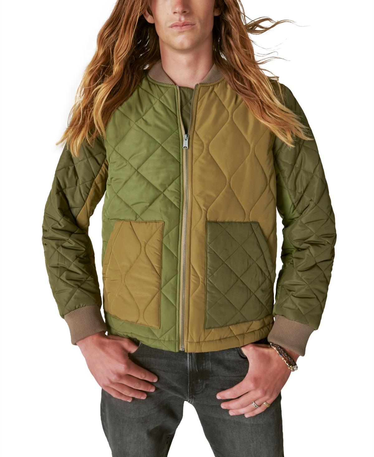 Lucky Brand Patchwork Quilted Bomber Jacket Product Image