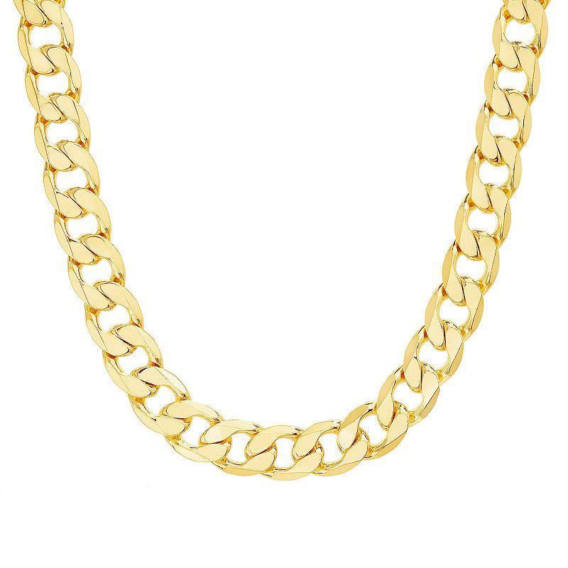 Paige Harper 14k Gold Plated Curb Chain Necklace - 16 in., Womens Gold Tone Product Image