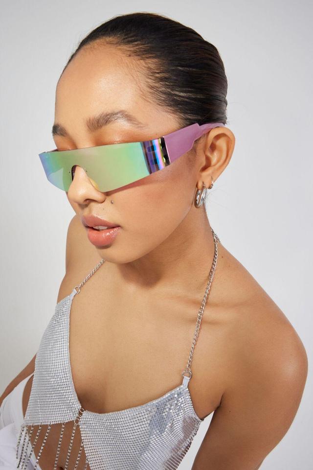 Rimless Futuristic Sunglasses Product Image