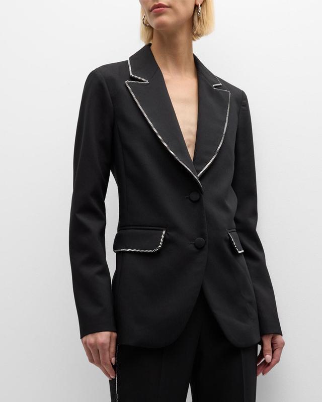 Womens Zip-Trim Techno Cady Blazer Product Image