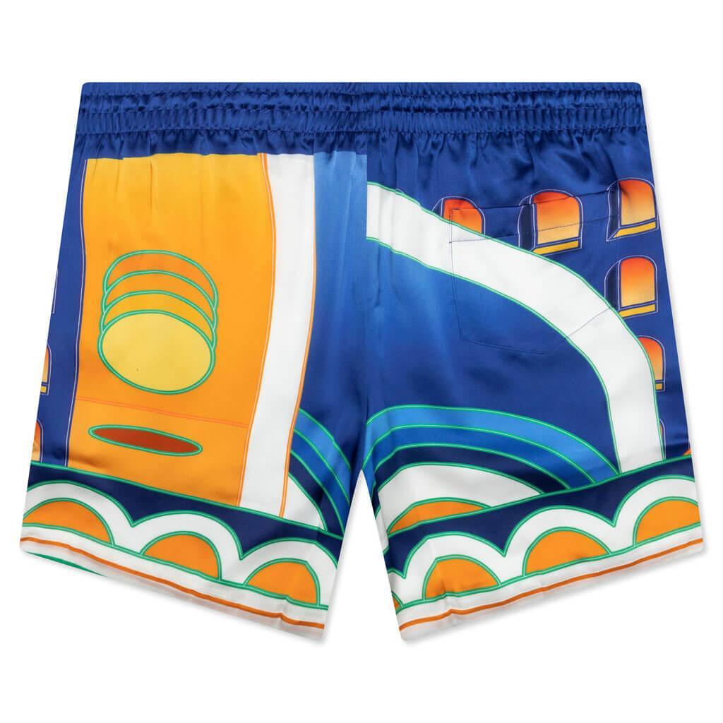 Paysage Silk Satin Shorts - Multi Male Product Image