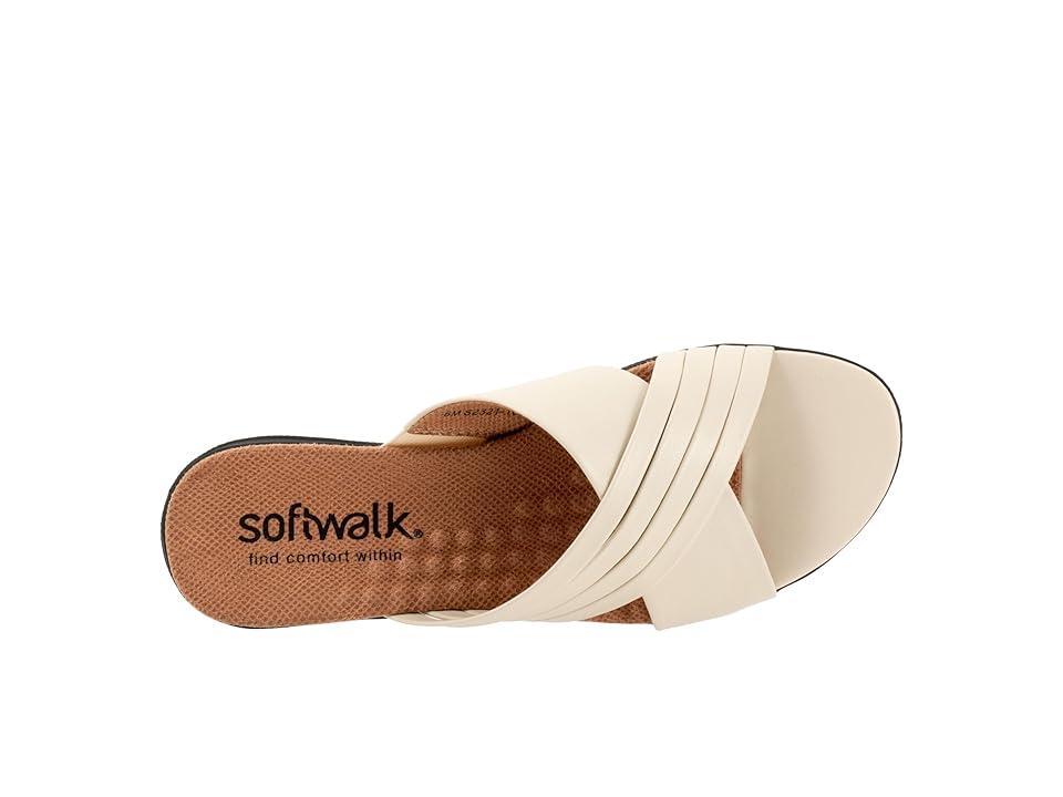 SoftWalk Tillman 5.0 Leather Cross Strap Slide Sandal Product Image