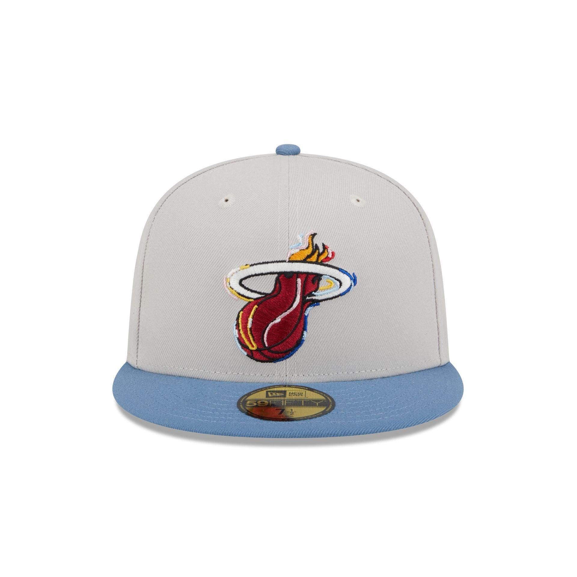 Miami Heat Color Brush 59FIFTY Fitted Hat Male Product Image