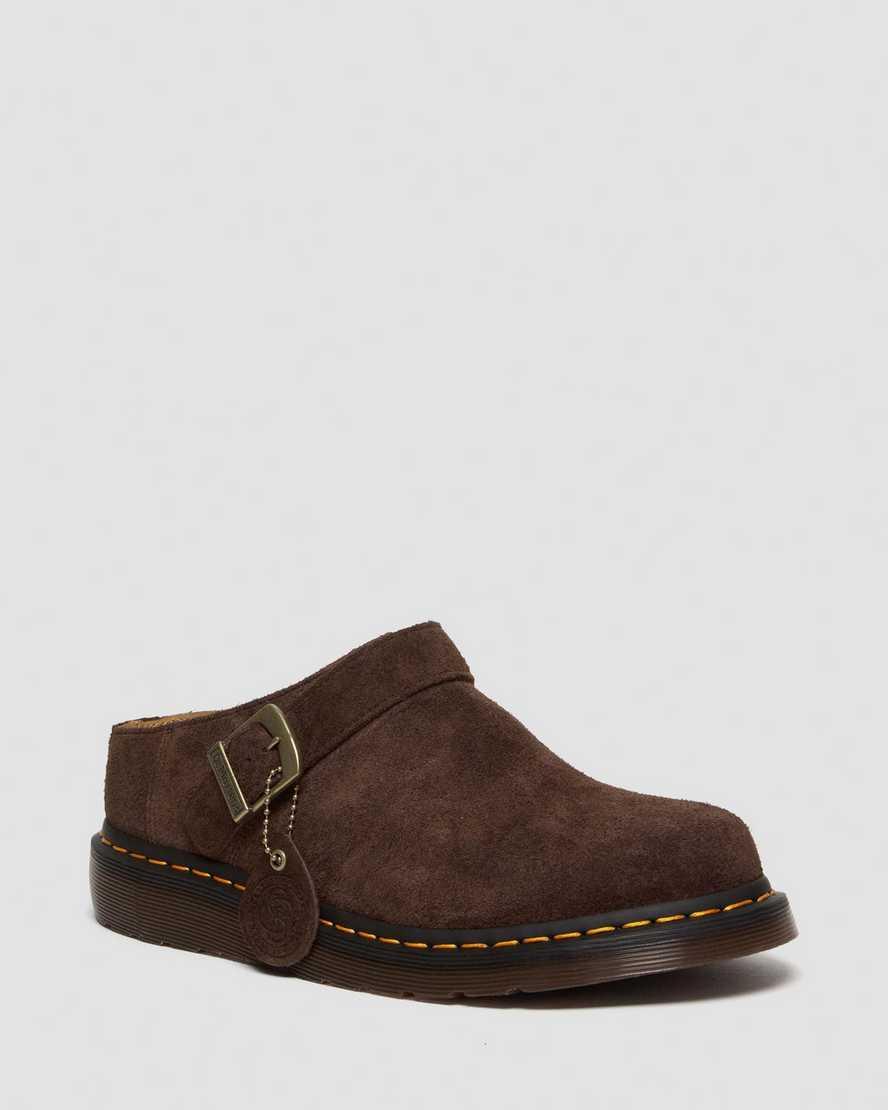 DR MARTENS Isham Desert Oasis Suede Mules Product Image