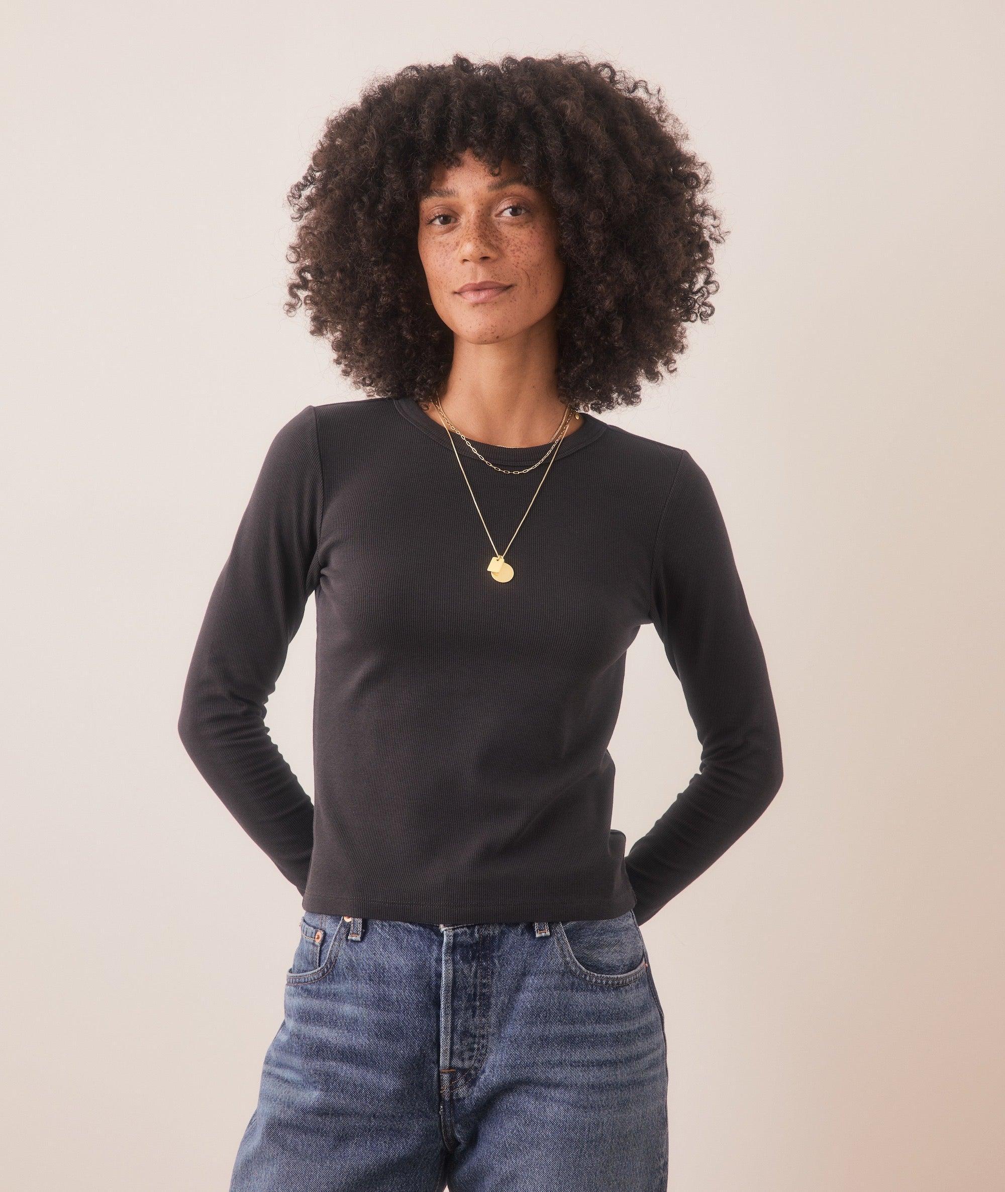 Lexi Rib Sun-In Longsleeve Crew Tee Product Image