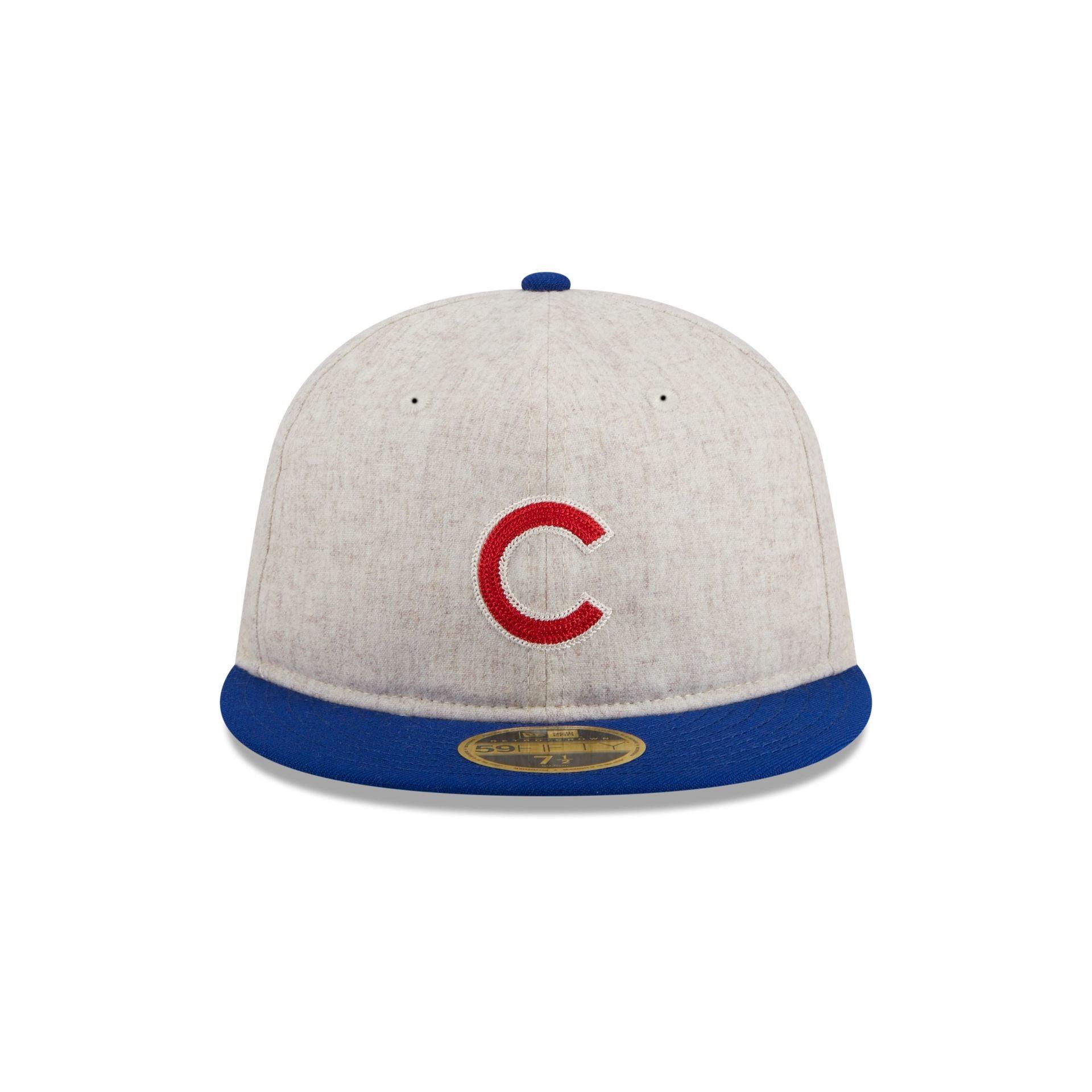 Chicago Cubs Melton Wool Retro Crown 59FIFTY Fitted Hat Male Product Image