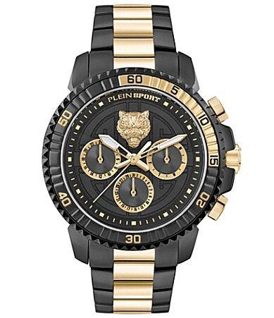 Philipp Plein Sport Powerlift Mens Gold Metal Quartz Chronograph Watch Product Image