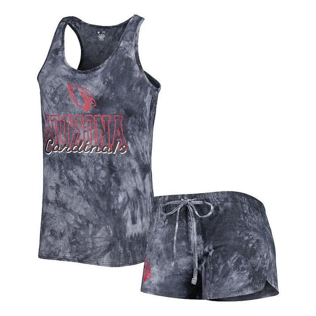 Womens Concepts Sport Charcoal Arizona Cardinals Billboard Scoop Neck Racerback Tank and Shorts Sleep Set Product Image