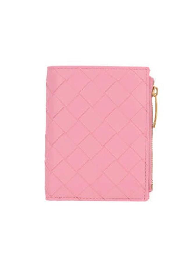 Intreccio Zipped Wallet In Pink Product Image