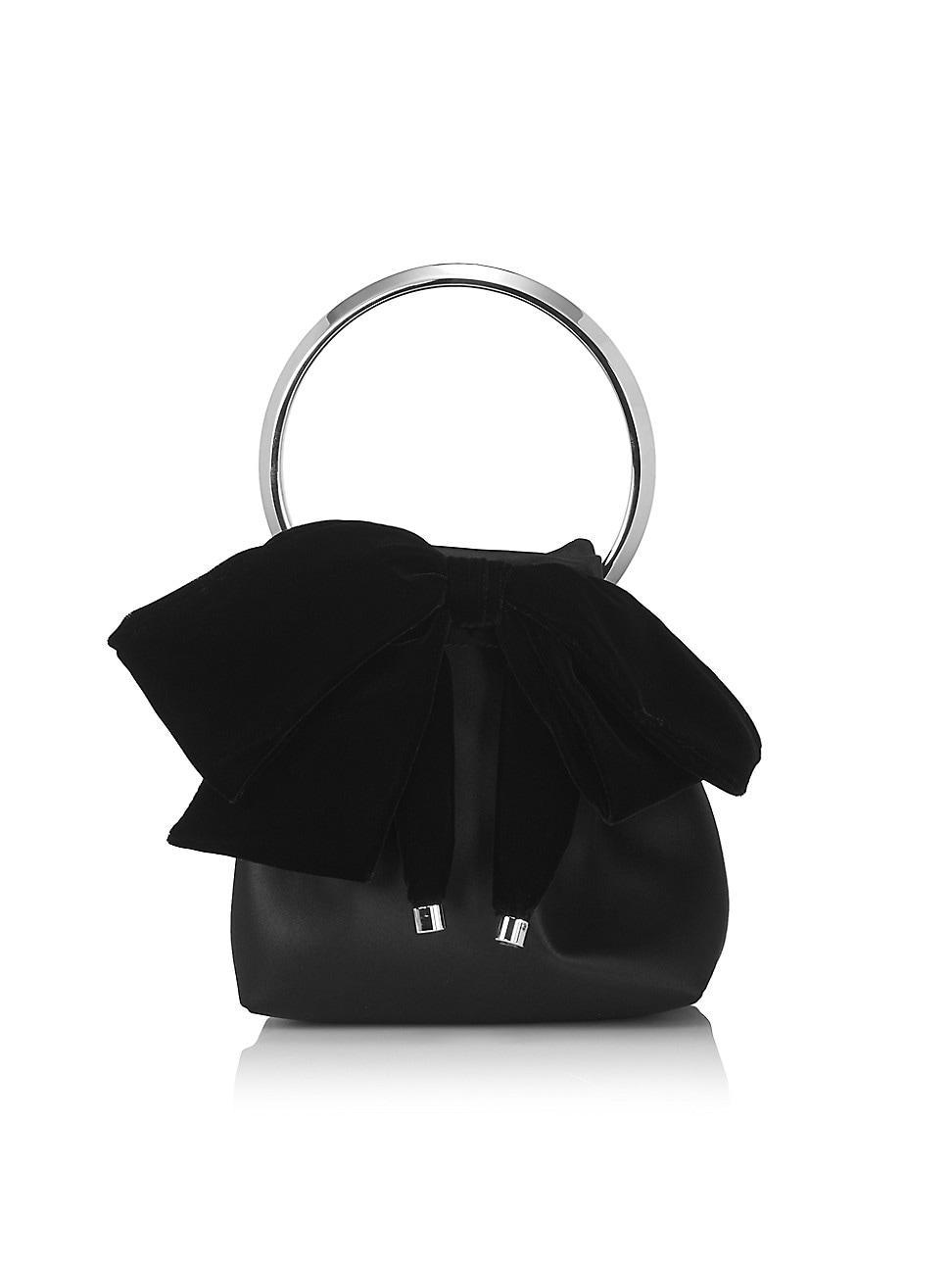 Womens Bon Bon Satin Bow Shoulder Bag Product Image