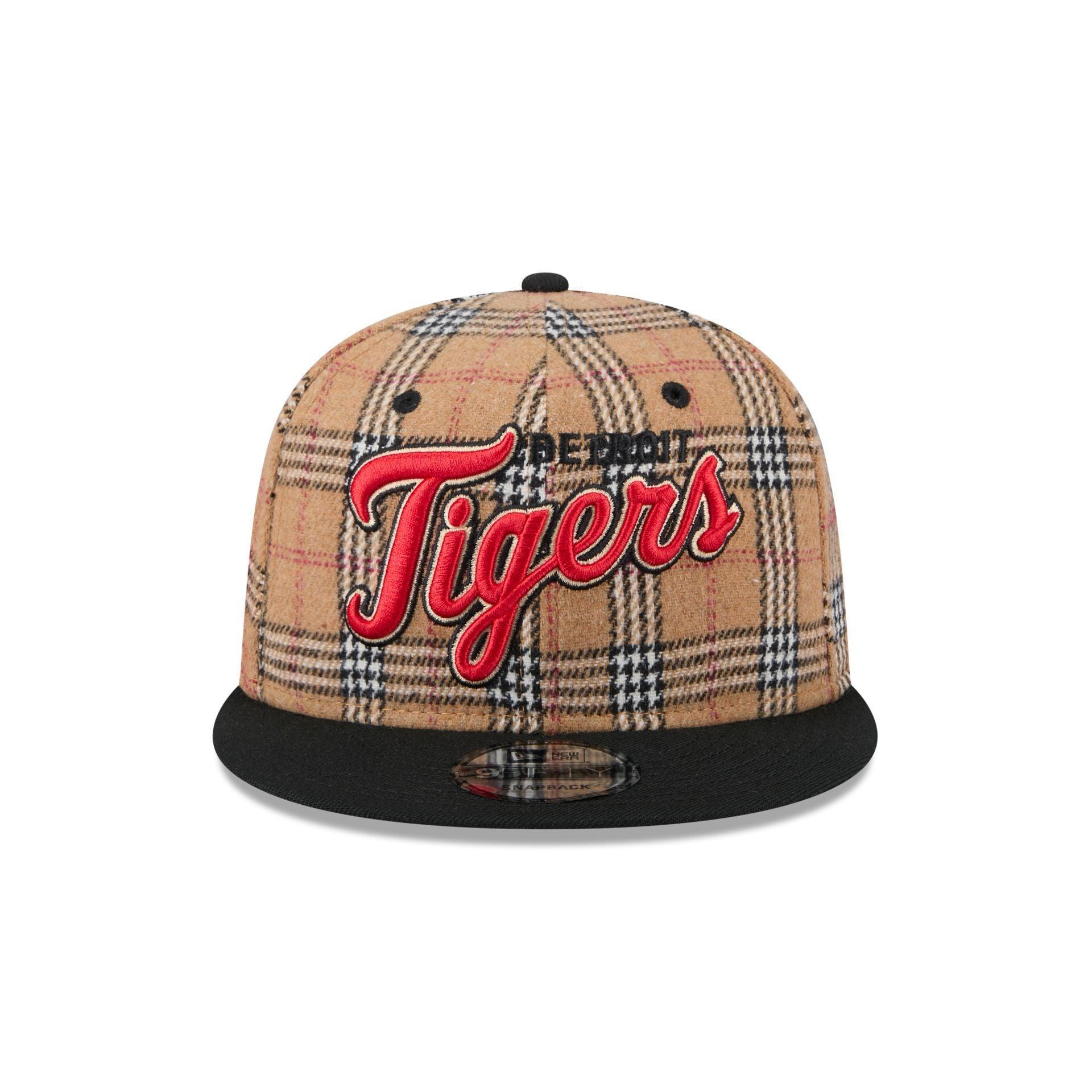 Detroit Tigers Tan Tartan 9FIFTY Snapback Hat Male Product Image