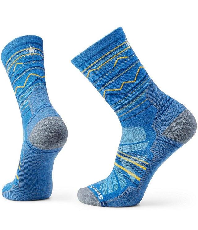 SmartWool Hike Light Cushion Mountain Range Pattern Crew Socks Product Image