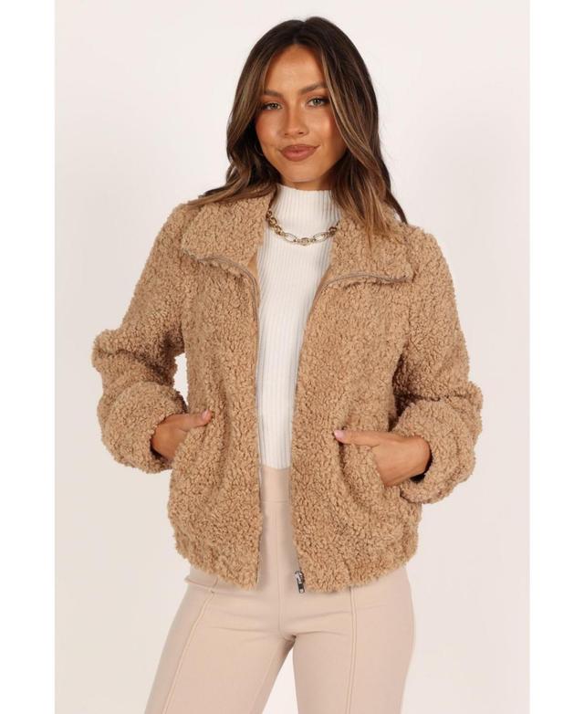 Petal and Pup Womens Lucia Zip Front Teddy Jacket Product Image