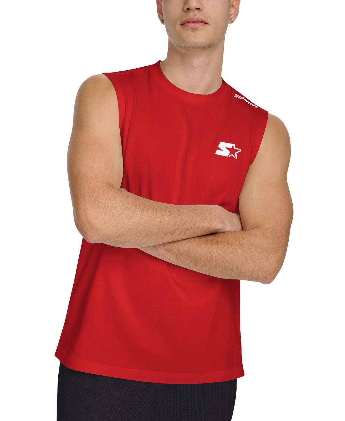 Starter Mens Regular-Fit Logo Graphic Sleeveless T-Shirt Product Image