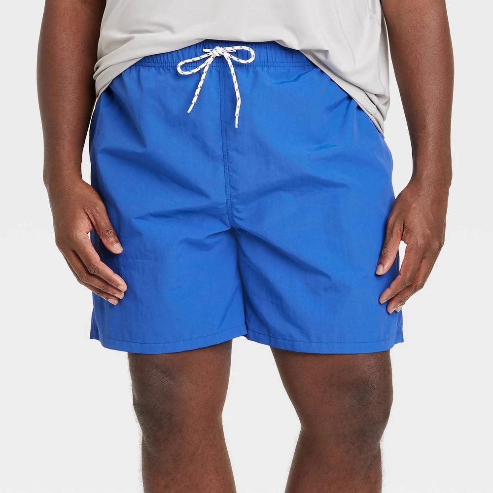 Mens Big & Tall 7 Swim Shorts - Goodfellow & Co Blue 3XL Product Image