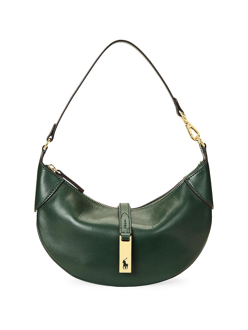 Womens Mini Polo ID Leather Shoulder Bag Product Image