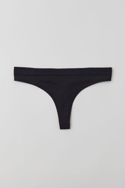 Out From Under Seamless Ribbed Thong Womens at Urban Outfitters Product Image