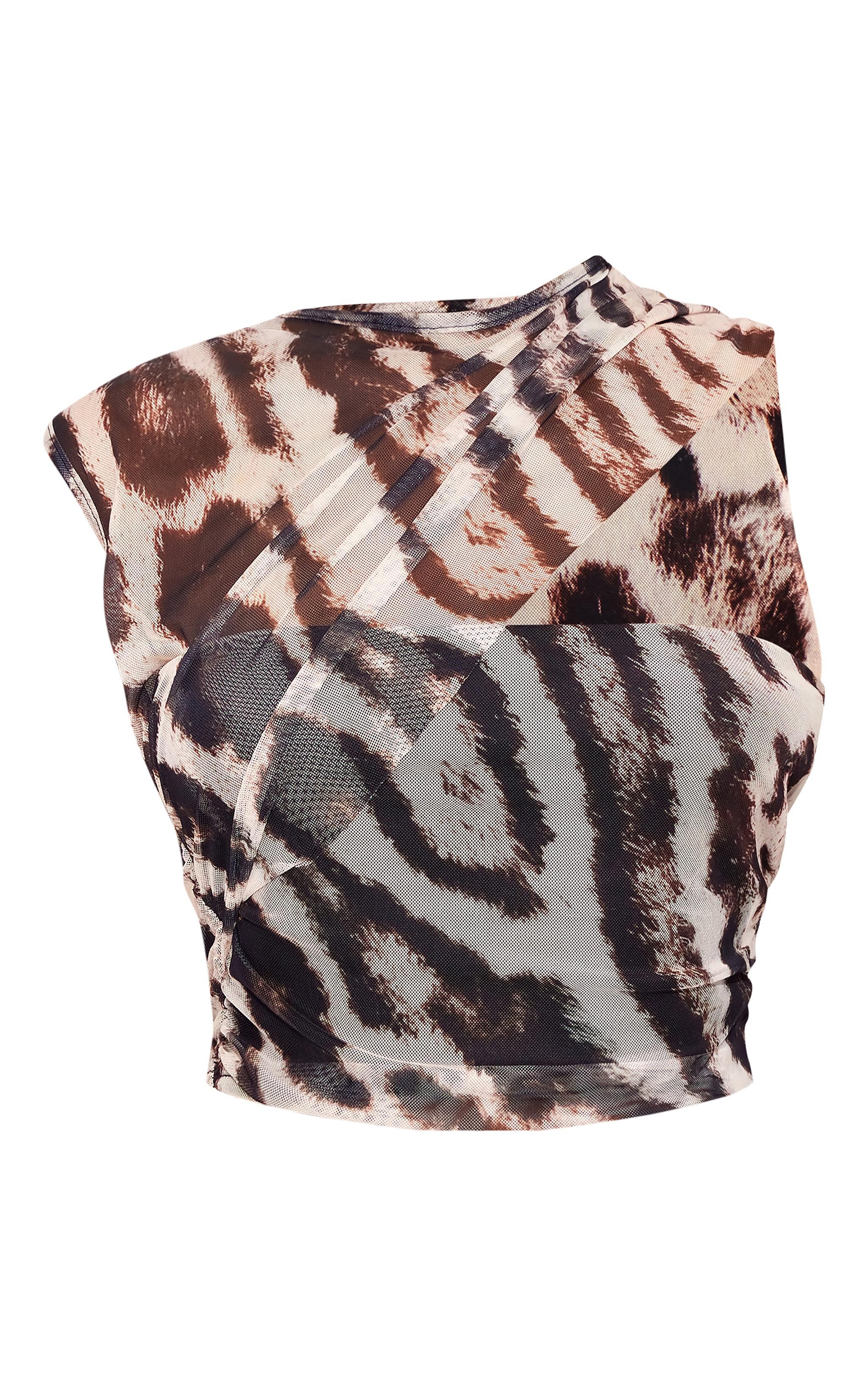 Multi Abstract Printed Layered Top Product Image