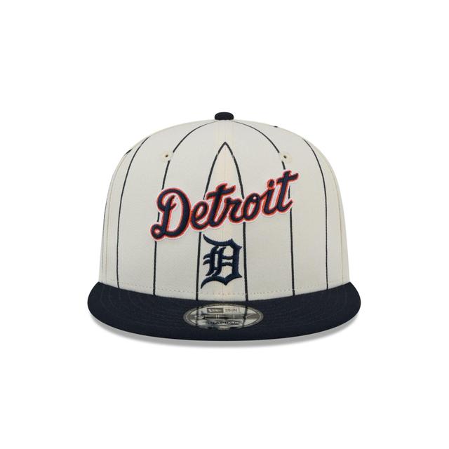 Detroit Tigers Jersey Pinstripe 9FIFTY Snapback Hat Male Product Image