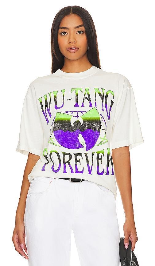 SIXTHREESEVEN Wu Tang Forever Date T-shirt in Cream Product Image