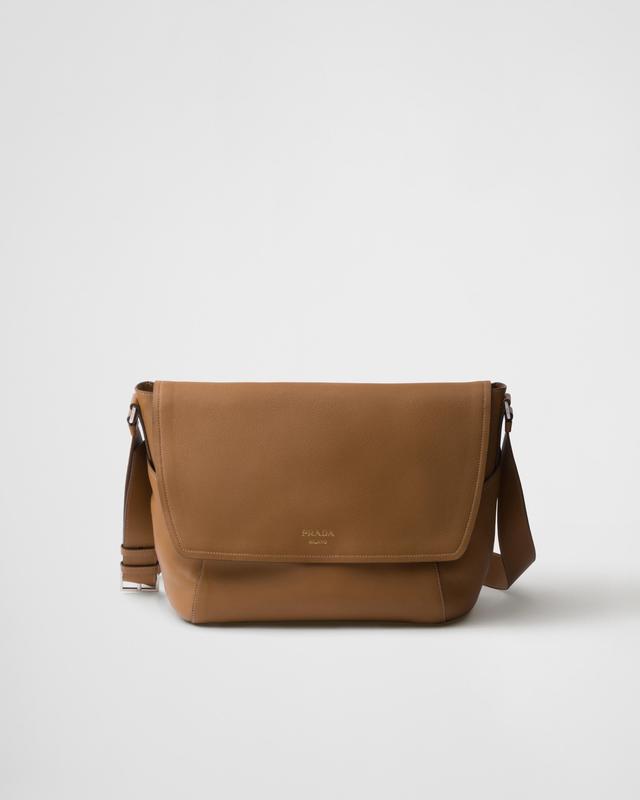 Large leather shoulder bag Product Image