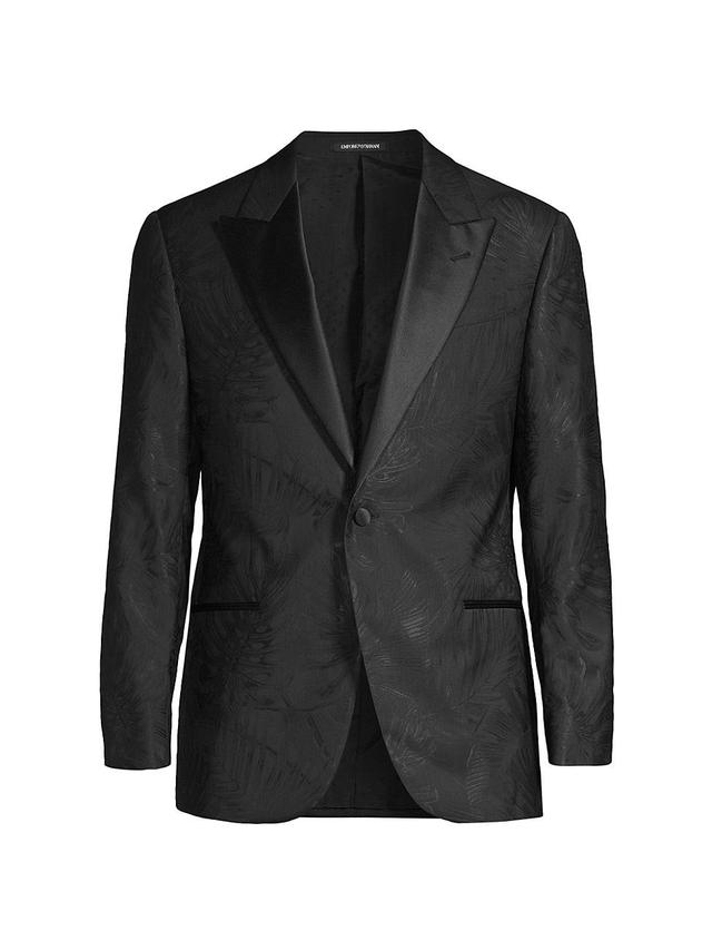 Mens G-Line Jacquard Wool-Blend One-Button Dinner Jacket Product Image