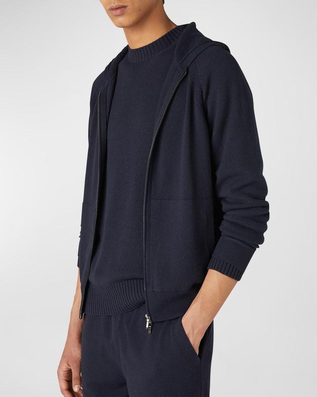 Mens Merano Cashmere Knit Hooded Sweater Product Image