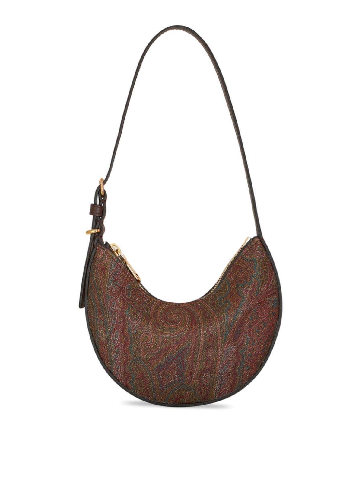 ETRO Essential Mini Shoulder Bag In Brown Product Image