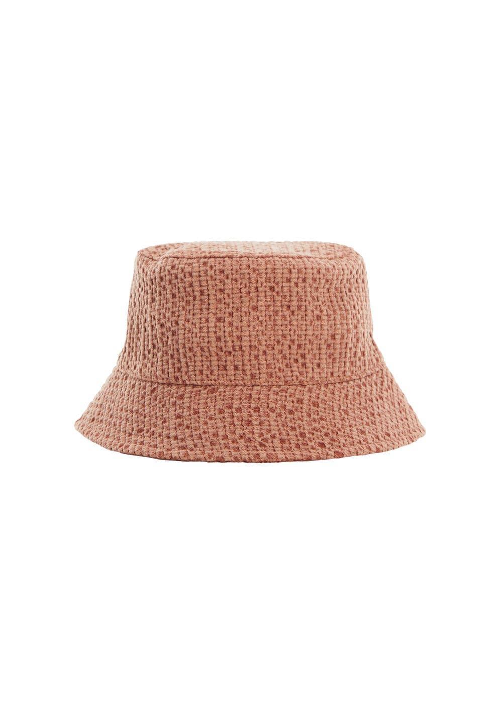 MANGO - Texture bucket hat - One size - Women Product Image