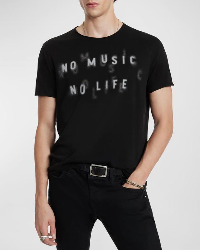 John Varvatos No Music Graphic T-Shirt Product Image